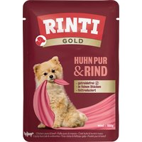 RINTI Guld 10 x 100 g - Kyckling Pure & Nötkött