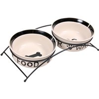 Conjunto de tigelas Eat on Feet Trixie com suporte - 2 x 1,6 litros, diâmetro 20 cm
