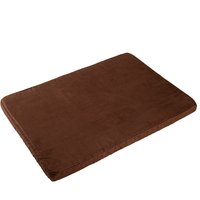 Wellness hundmadrass i vildläderimitation - mörkbrun - B 100 x D 70 x H 6 cm