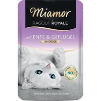 22x100g canard, volaille Ragoût Royal en sauce Miamor - Nourriture pour Chat