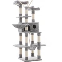 Feandrea Cat Tree - Light Grey - cat tree - Light grey