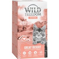 Wild Freedom Kitten portionsformar 6 x 85 g - Great Desert - kalkon & kyckling