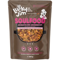 Pack économique : 24 x 300 g Lucky Jim Soulfood ragoût de lentilles nourriture humide pour chien