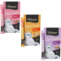 Miamor Cat Snack Cream prova-på-mix 18 x 15 g - Malt Cream, Multivitamin, Malt Cream & Cheese
