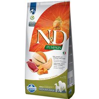 Multipack risparmio! 2 x 12 kg Farmina N&D Crocchette cane - Grain Free Pumpkin Adult Medium/Maxi Anatra, Zucca e Melone cantalupo