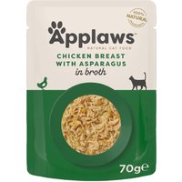 48x70g Applaws Poulet/asperges Sachets pour chat