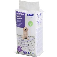 Tapis éducateurs Savic Puppy Trainer, senteur lavande pour chiot - taille L : L 60 x l 45 cm, 30 alèses