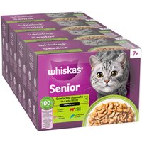 Jumbopack Whiskas 7+ Senior 96 x 85 g pour chat - Sélection mixte en sauce