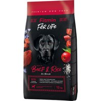 2x12kg Vită & orez Dog For Life Fitmin Hrană uscată câini