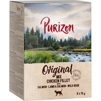Purizon Original Adult 6 x 70 g - spannmålsfritt - Mixpack 3 sorter