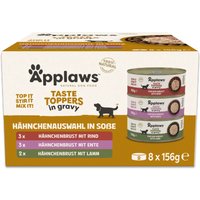 Lots mixtes Applaws Taste Toppers 8 x 156 g pour chien - lot mixte en sauce