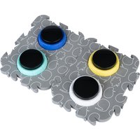 TIAKI Pet Talking Buttons "Let's Talk!" - Ø 9 x H 4 cm, 4 st
