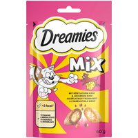 6x60g Kaas & Rundvlees Dreamies/Catisfactions Kattensnacks