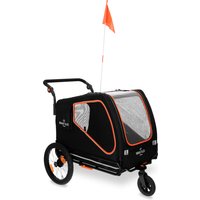 Nomad Tales Spirit Bike Trailer, ebony / tangerine - L 145 x B 72 x H 102 cm, opptil 45 kg