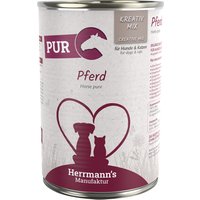 Herrmann's Pure Viande 6 x 400 g pour chien et chat - cheval