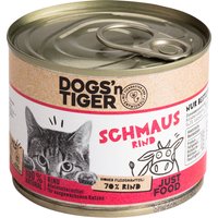 Lot Dogs’n Tiger Adult 12 x 200 g pour chat