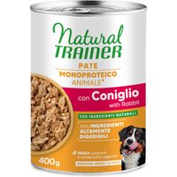 24x400 g Natural Trainer Sensitive Adult Medium & Maxi No Gluten Konijn natvoer voor honden