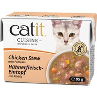 Catit Cuisine grytbitar i sås 12 x 95 g - Kyckling med pumpa