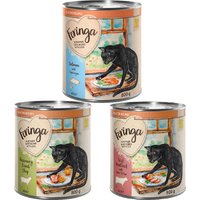 Lot Feringa Recettes sélectionnées 24 x 800 g pour chat - lot mixte : agneau, bœuf, saumon