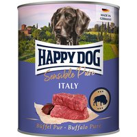 Happy Dog Sensible Pure 12 x 800 g Alimento umido per cani - Bufalo puro