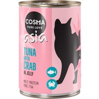 6x400g thon / crabe en gelée Cosma - Nourriture pour Chat