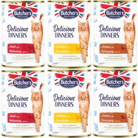 Butcher's Delicious Dinners Cat 6 x 400 g - Mixpaket (3 varianter)