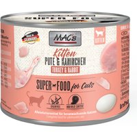 MAC's Cat 6 x 200 g - Kitten kalkon & kanin
