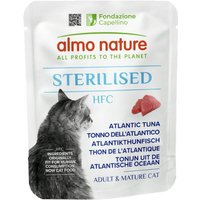 Almo Nature HFC Sterilised 6 x 50 g pour chat - thon de l'Atlantique