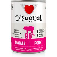 Disugual Adult 6 x 400 g umido cane - Maiale