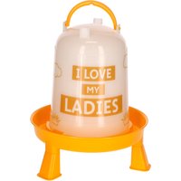 Kerbl Pet kunststof drinkbak "Ladies" voor kippen Ø23x28cm,3l kippen