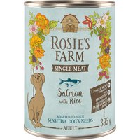 Rosie's Farm Single Meat Adult 6 x 395 g pour chien - poisson, riz