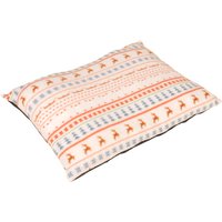 TIAKI mysig kudde med nordiskt vintermönster - ca L 72 x B 52 x H 12 cm