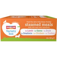 Smølke Steamed Meals 12 x 395 g - Variety mix (6 sorter)