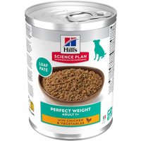 Hill's Science Plan Adult 1+ Perfect Weight poulet, légumes pour chien - 12 x 363 g
