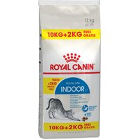10 + 2 kg på köpet! 12 kg Royal Canin kattfoder - Indoor (10 kg + 2 kg på köpet!)