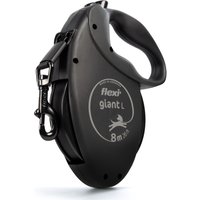 flexi Black Edition bandkoppel, 8 m - Storlek L: upp till 50 kg