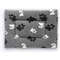 Vetbed® coussin polaire pour box de transport gris avec pattes 61x46x5cm chien