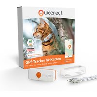 Weenect GPS Tracker XS pour chat - collier inclus blanc traceur pour chat