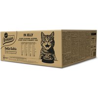 Brekkies Daily Delice Adult Cat 80 x 85 g - Mixpack i gelé (4 sorter)
