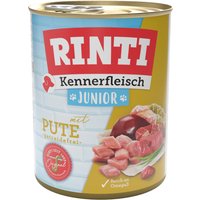 RINTI Junior Kennerfleisch 12 x 400 / 800 g - 12 x 800 g Kalkon