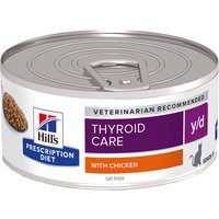 Hill's Prescription Diet y/d Thyroid Care com frango - 6 x 156 g