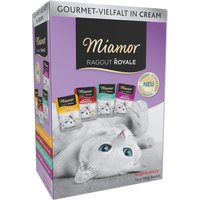 Blandpack: Miamor Ragout Royale 12 x 100 g - Multi-Mix Cream (Lax, Kalv, Anka & kyckling)