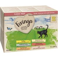 48x100g Classic Meat Menu lot mixte II (6 variétés) Feringa - Pâtée pour chat