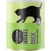 Lot économique : Maxi tube Cosma Snackies Friandises lyophilisées pour chat - 3 x canard (360 g)