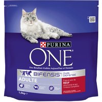 PURINA ONE Adult Nötkött & fullkorn för katter - 1,5 kg
