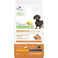 7 kg de nourriture pour chien Natural Trainer Sensitive No Gluten Adulte Mini Salmon