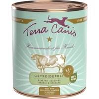 Ekonomipack: Terra Canis Grain Free 12 x 800 g - Blandpack: Kalkon + Nötkött