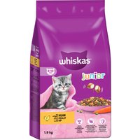 2x1,9kg Whiskas Junior Croquettes pour chaton