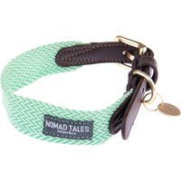 Halsband Nomad Tales Bloom, mint - Maat L: 46 - 52 cm Halsomvang, B 38 mm