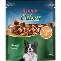 4x150g Rocco Cubes poulet - Friandises pour chien